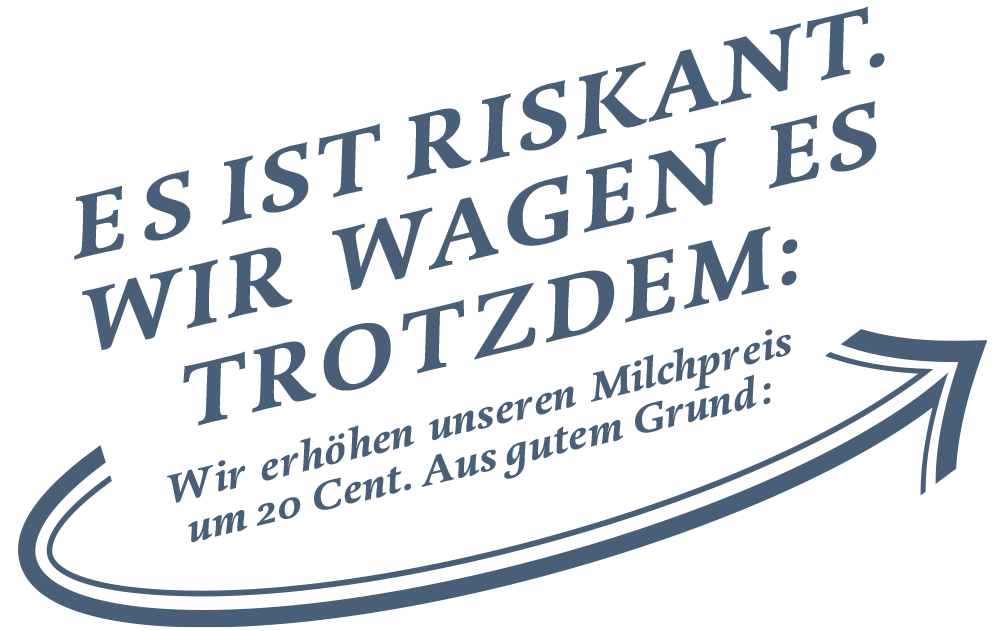 Es ist riskant - wir wagen es trotzdem
