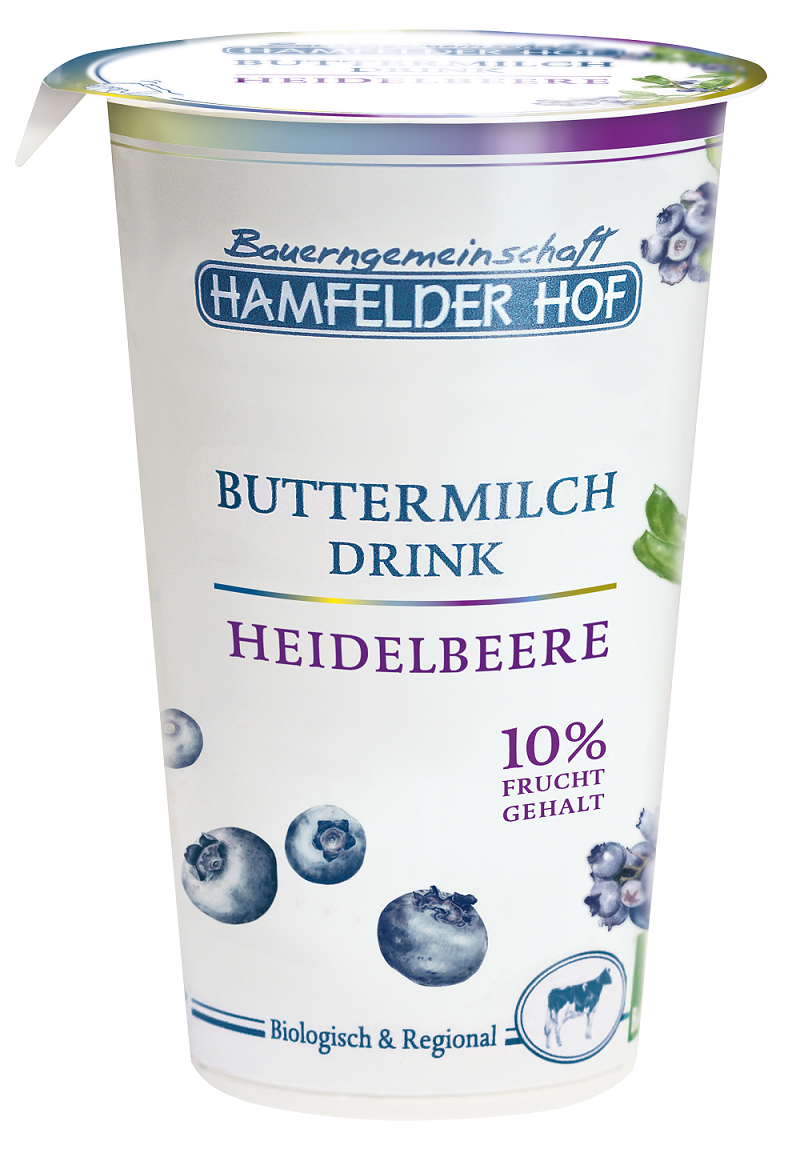 Buttermilchdrink Heidelbeere